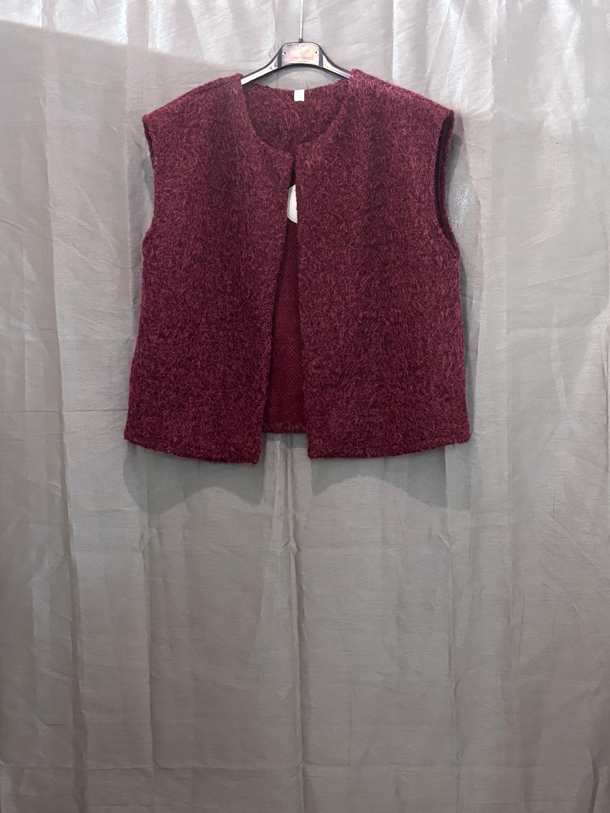 Gilet sans manches en maille
