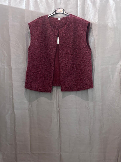 Gilet sans manches en maille