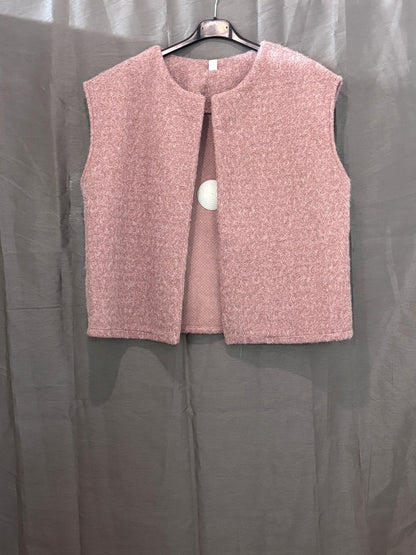 Gilet sans manches en maille