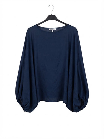 Haut oversize à manches bouffantes