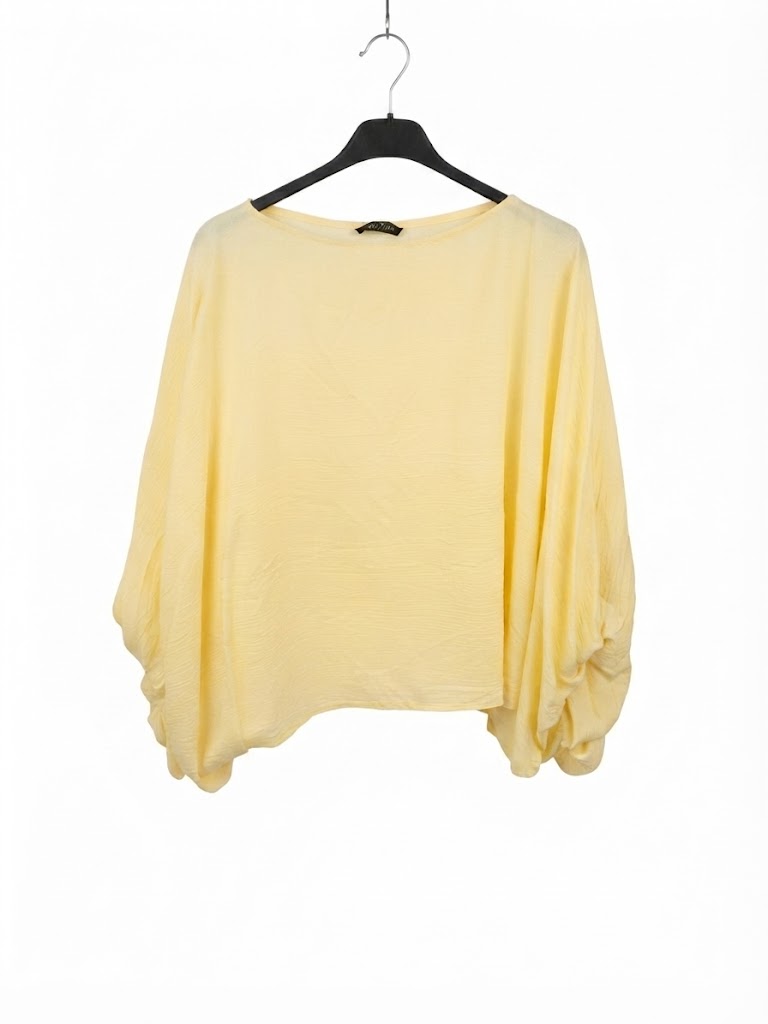 Haut oversize à manches bouffantes