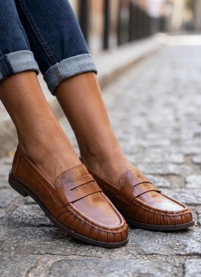 Mocassin plat, style classique