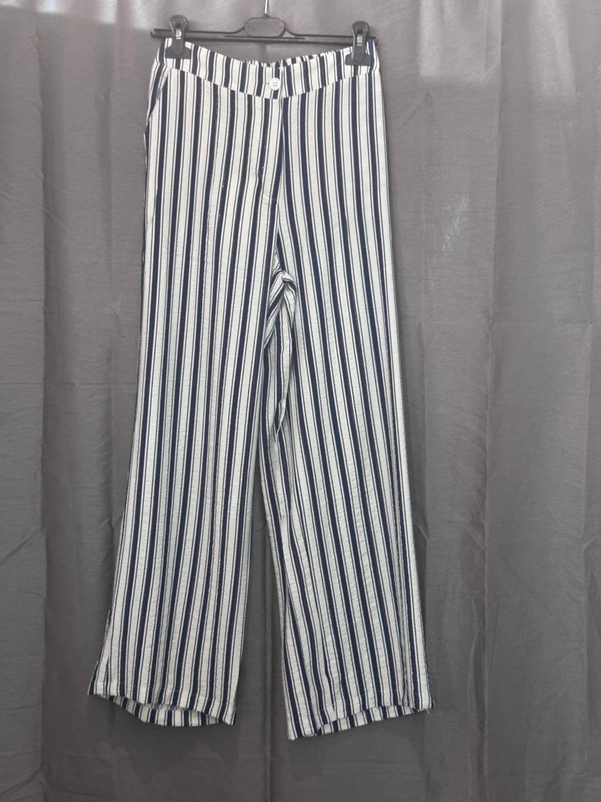 Pantalon large taille haute