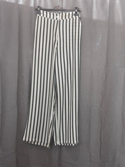 Pantalon large taille haute