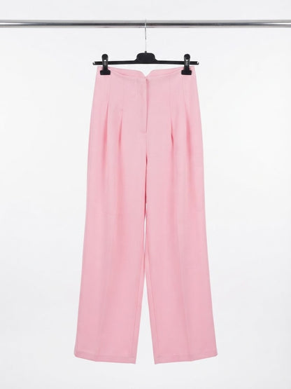 Pantalon large tissu fluide et plissé