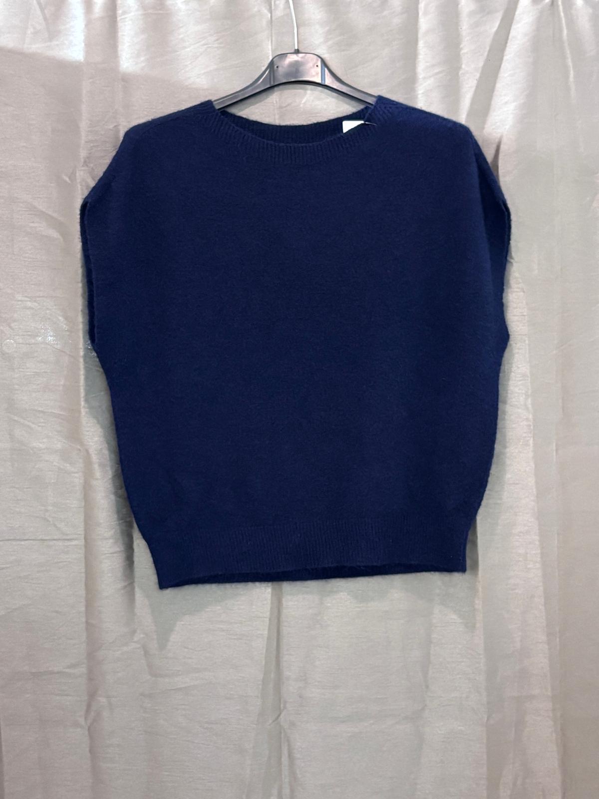 Pull sans manches en maille