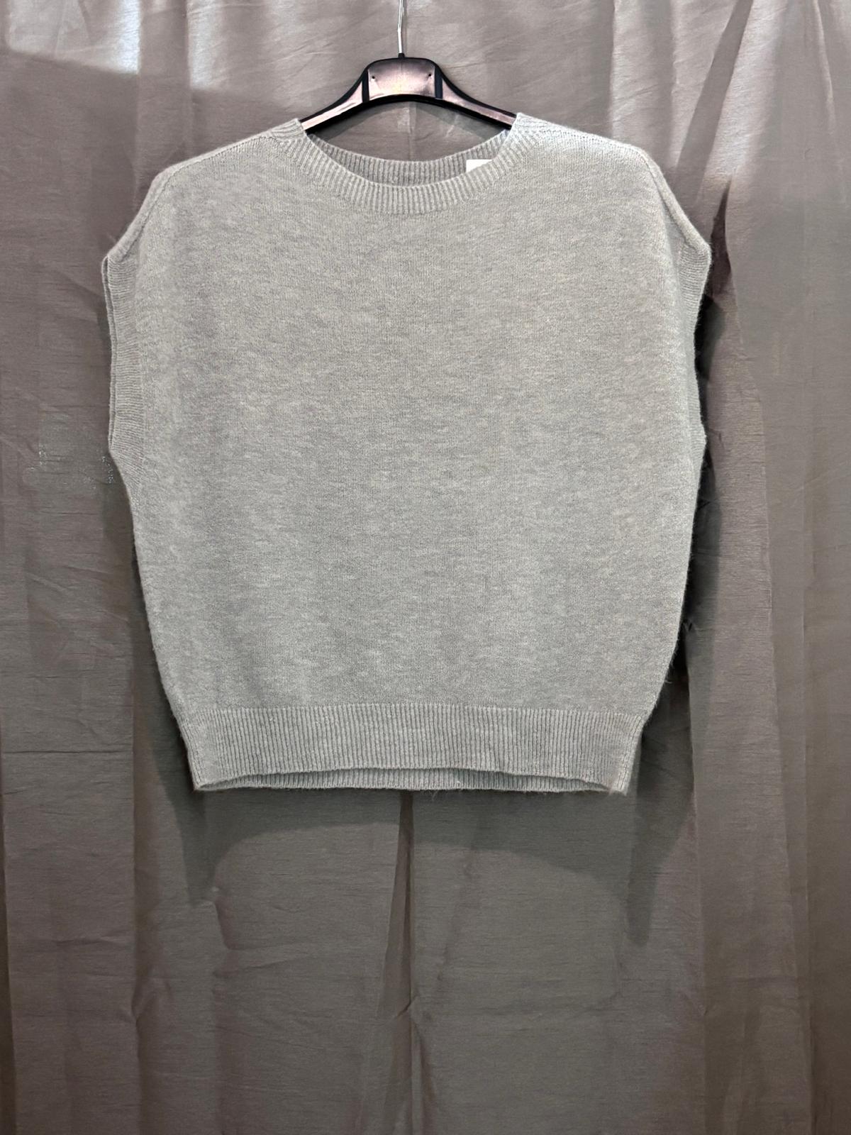 Pull sans manches en maille