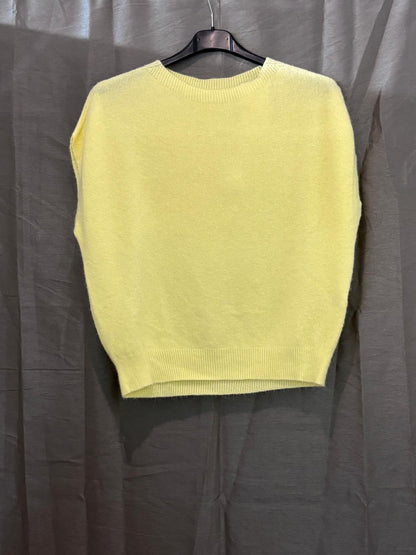 Pull sans manches en maille
