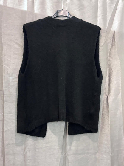 Pull sans manches en maille, fente dos