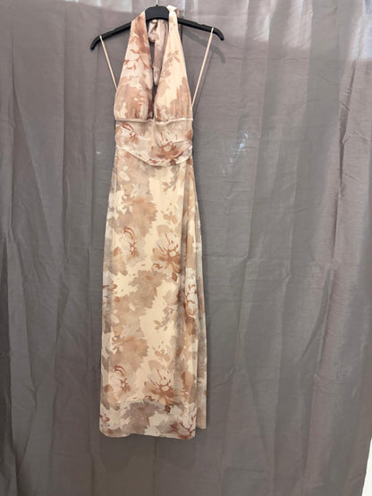 Robe longue, imprimé floral