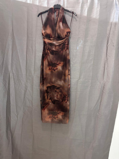 Robe longue, imprimé floral