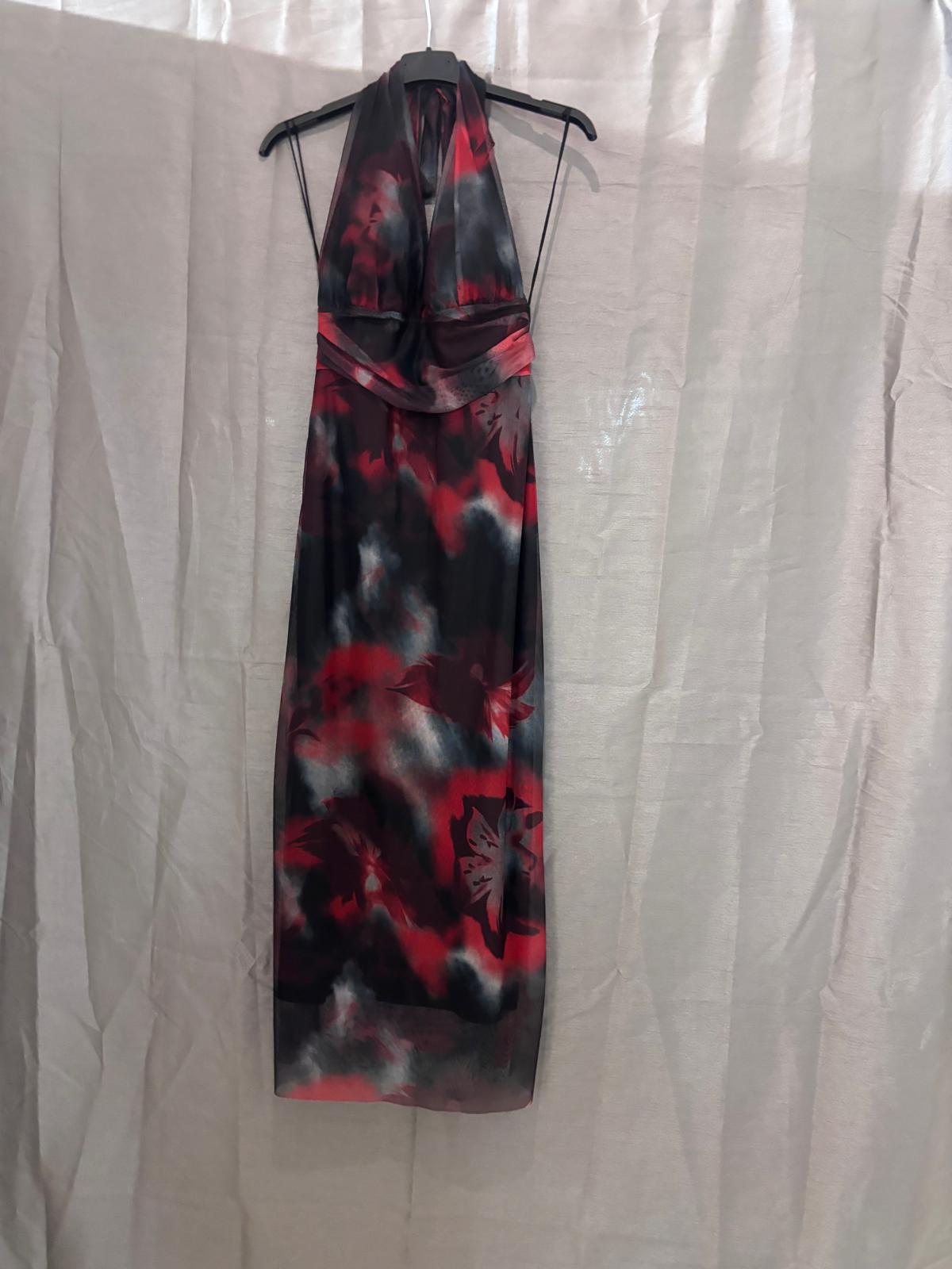 Robe longue, imprimé floral