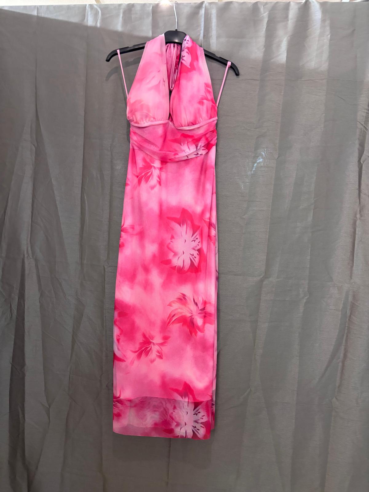 Robe longue, imprimé floral