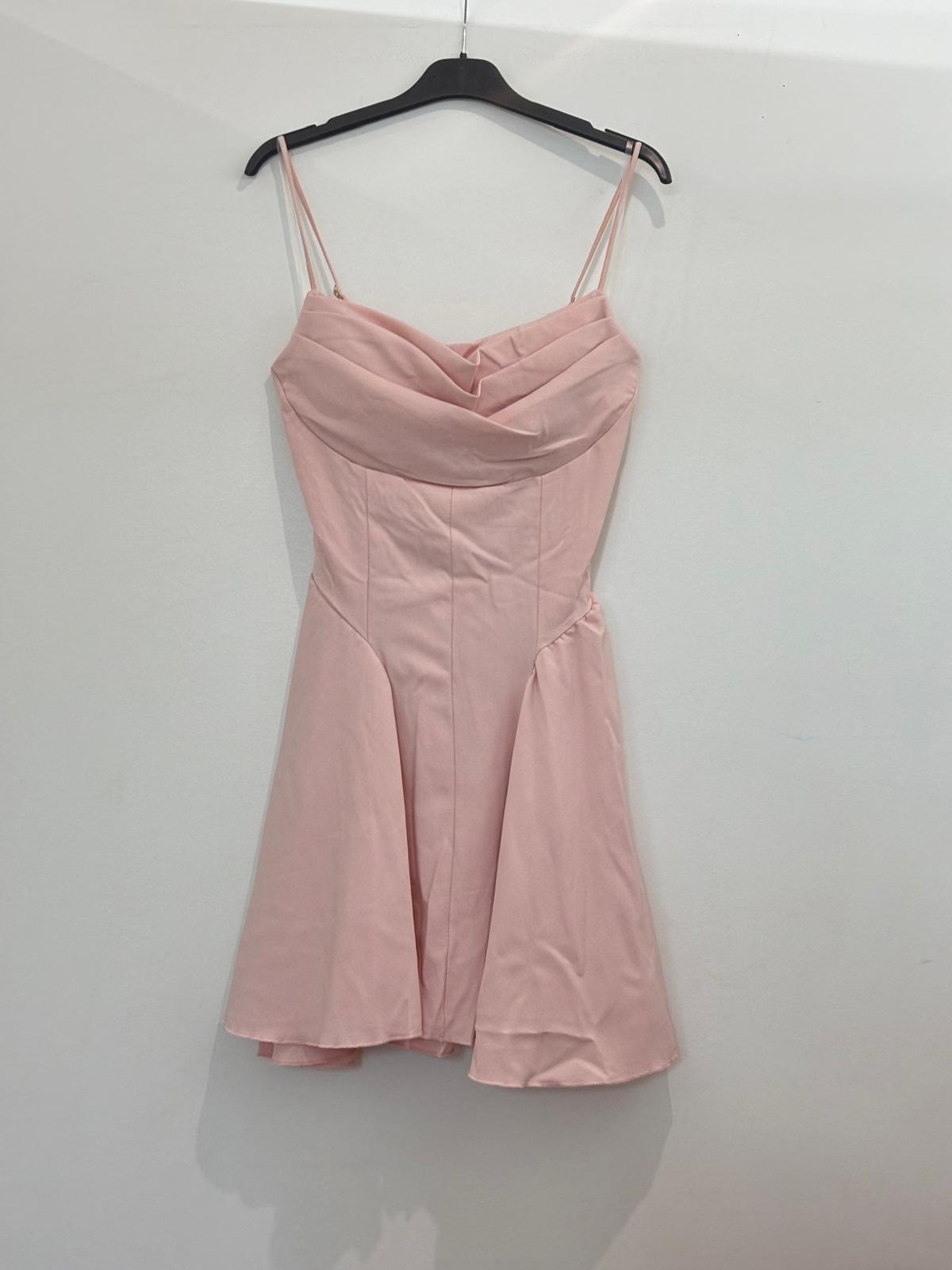 Robe courte – patineuse à bretelles avec corset