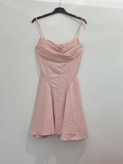 Robe courte – patineuse à bretelles avec corset