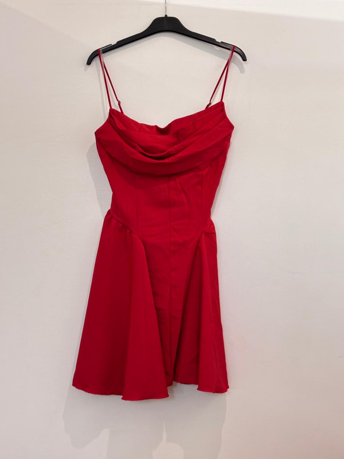 Robe courte – patineuse à bretelles avec corset