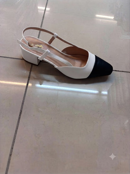 Escarpin petit talon, bout pointu