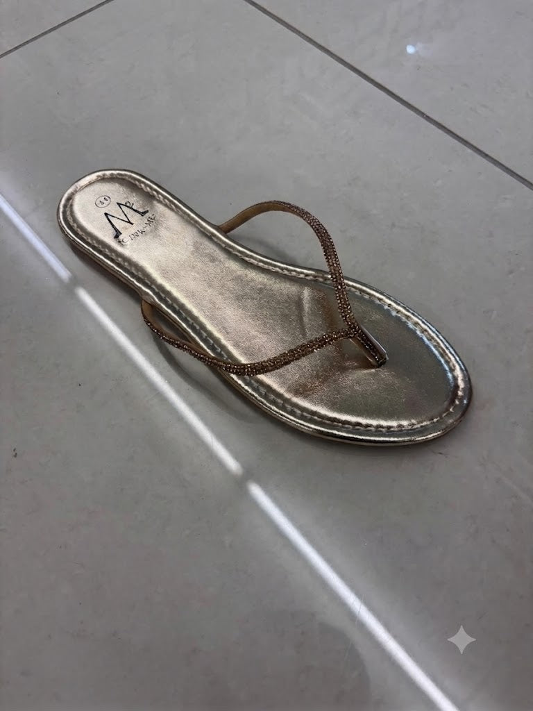 Tong plate, bride strassée