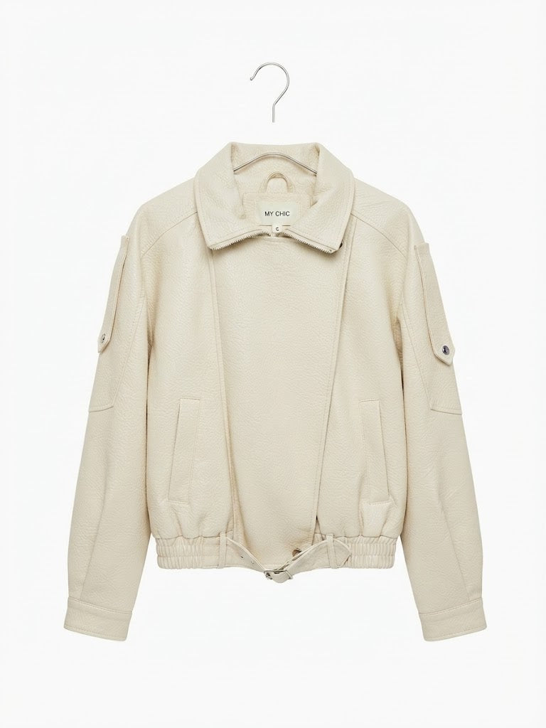 Veste en simili cuir