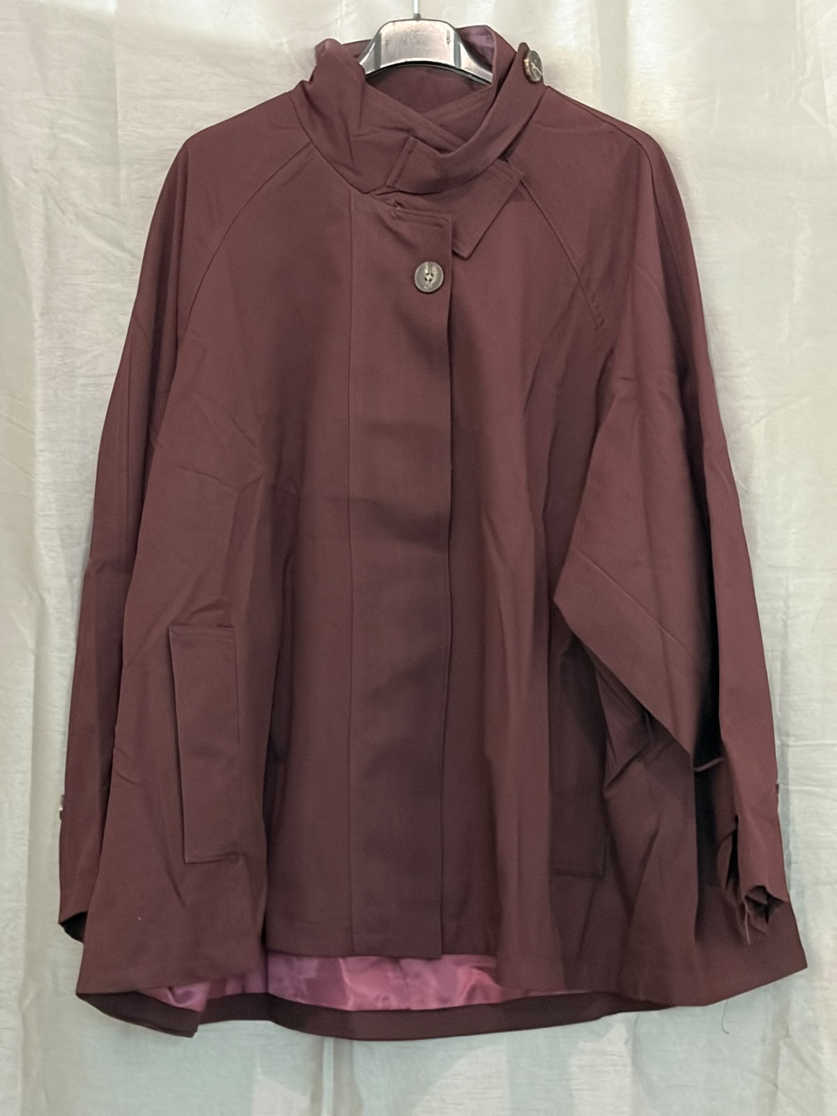 Veste ample à col cravate asymétrique