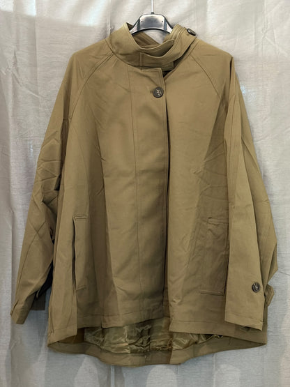Veste ample à col cravate asymétrique