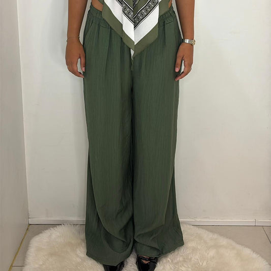 Pantalon fluide taille élastique