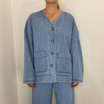 Veste denim oversize