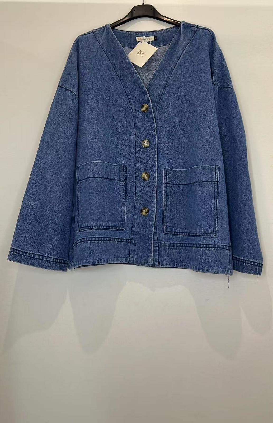 Veste denim oversize