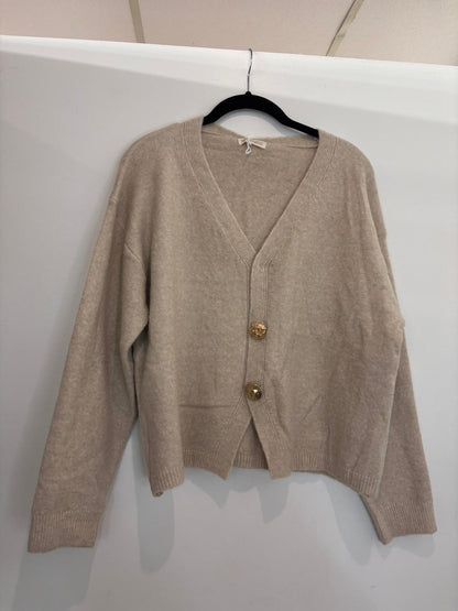 Cardigan doux à gros boutons