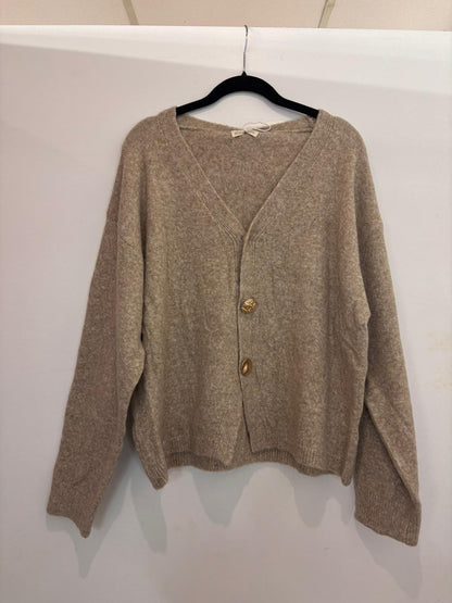 Cardigan doux à gros boutons