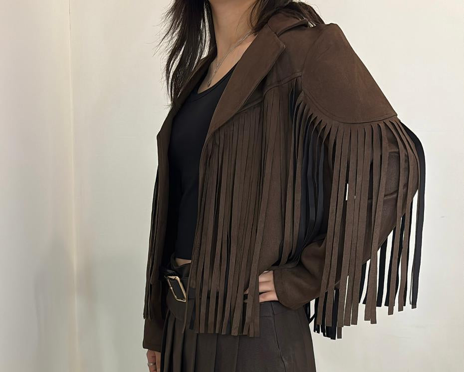 Veste à franges