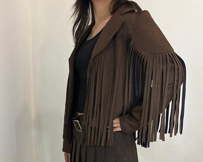 Veste à franges
