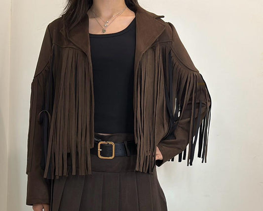 Veste à franges