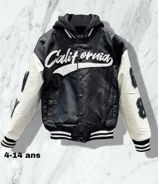 Veste teddy style universitaire California