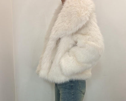Veste en fausse fourrure