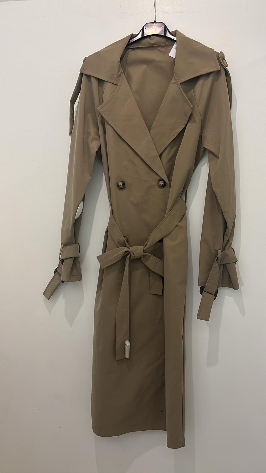Trench long ceinturé