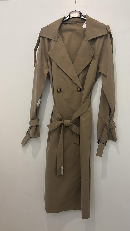Trench long ceinturé