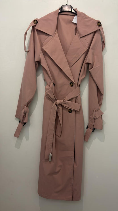 Trench long ceinturé