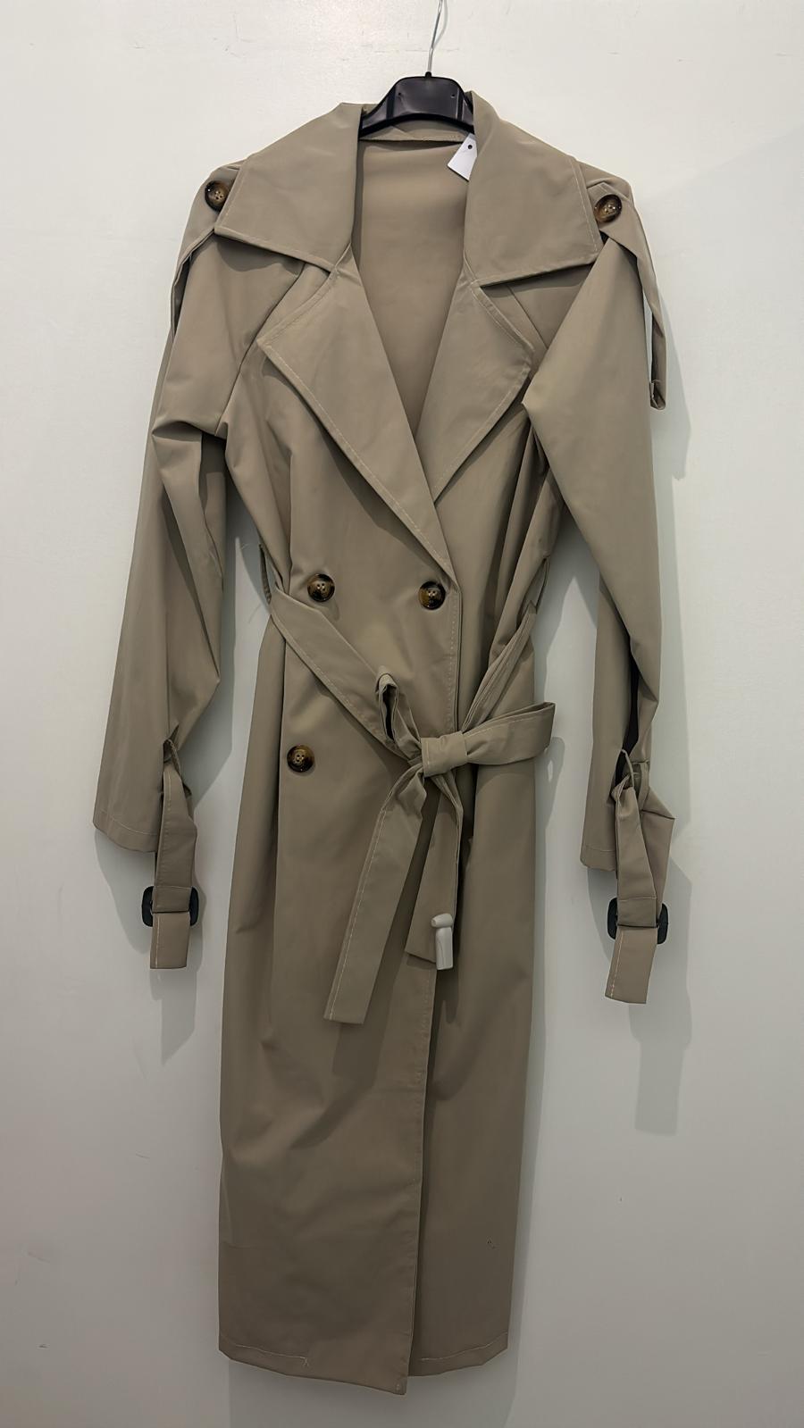 Trench long ceinturé