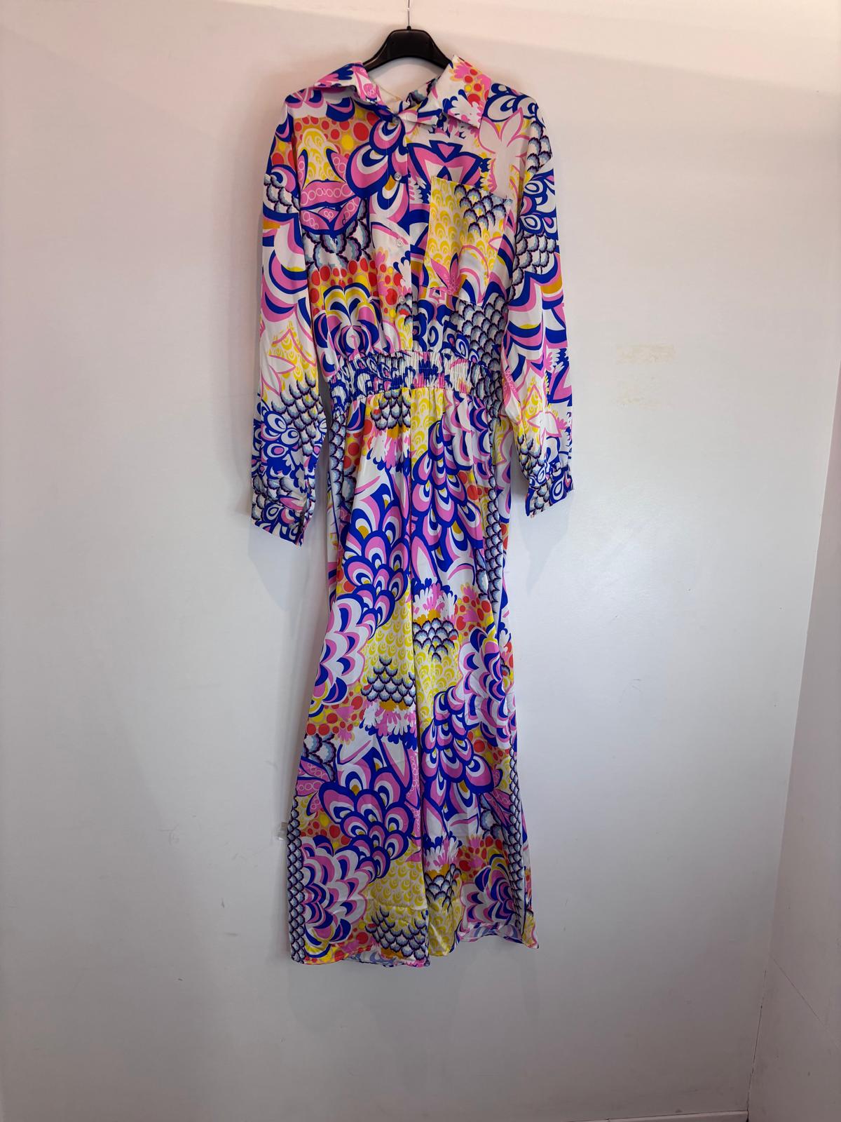 Combinaison longue imprimé psychédélique