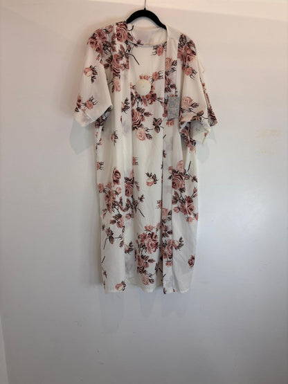 Kimono fluide à imprimé floral