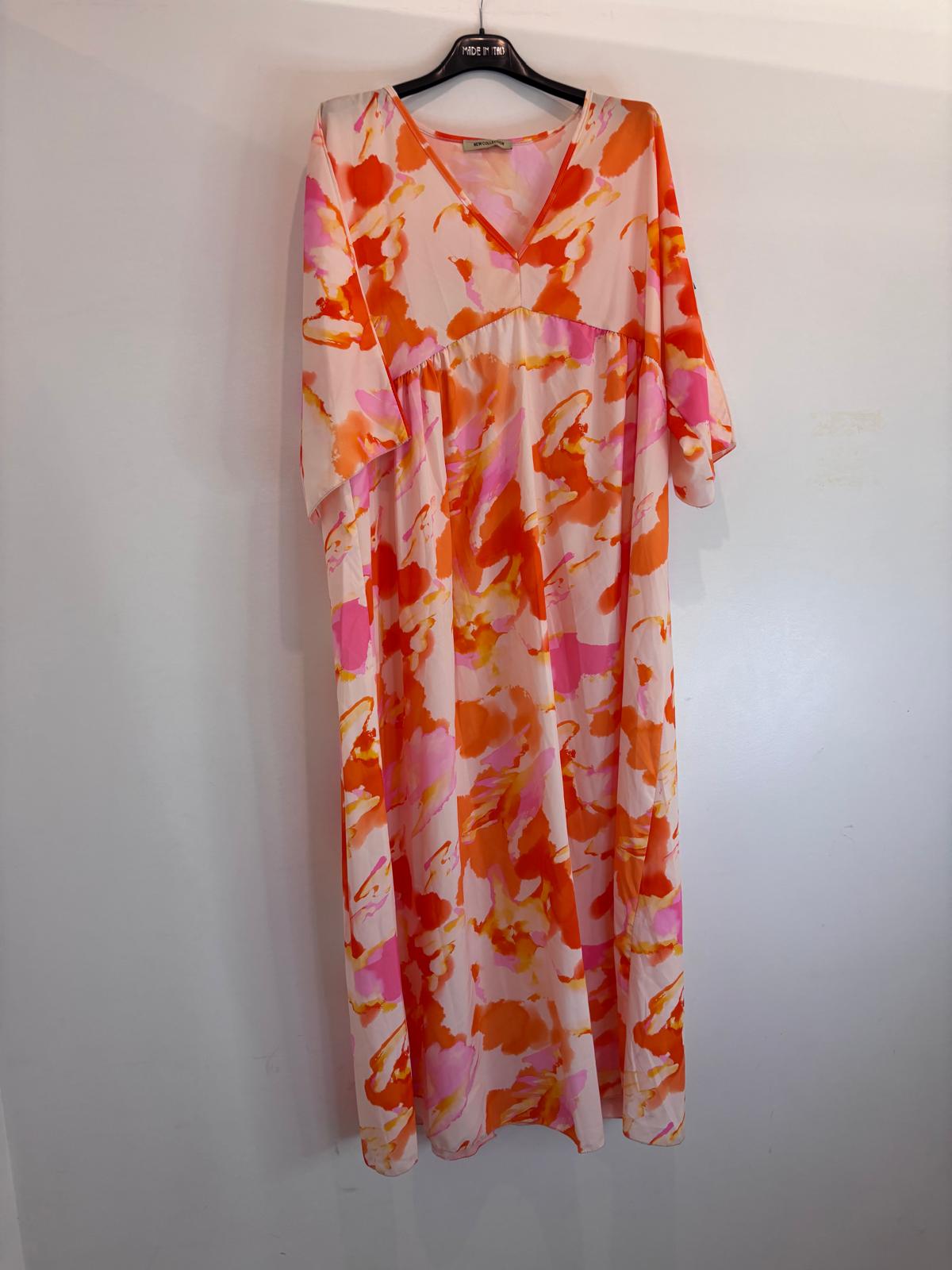 Robe longue fluide à motifs