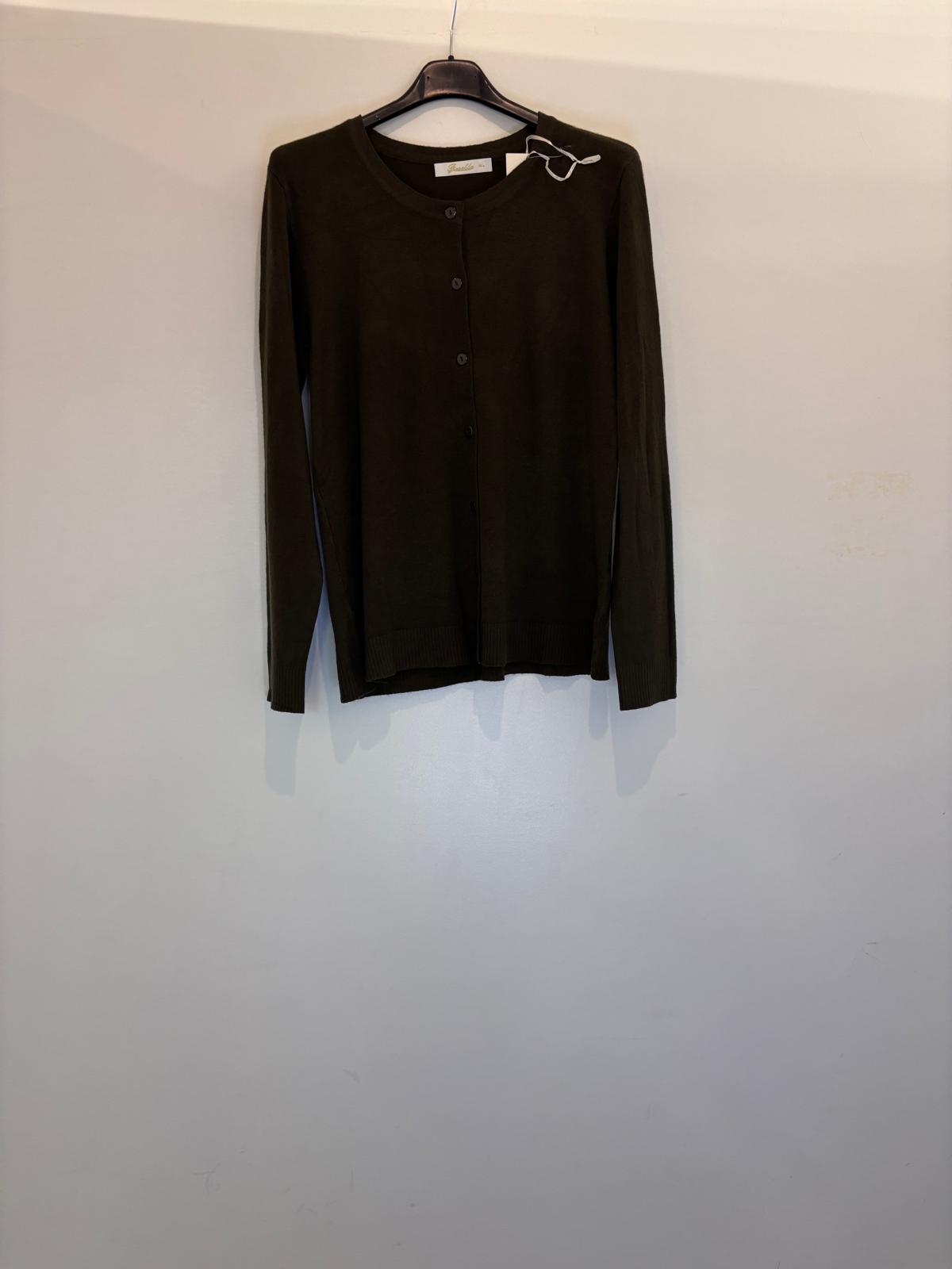 Cardigan à col rond et manches longues