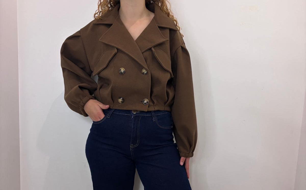 Veste courte croisée