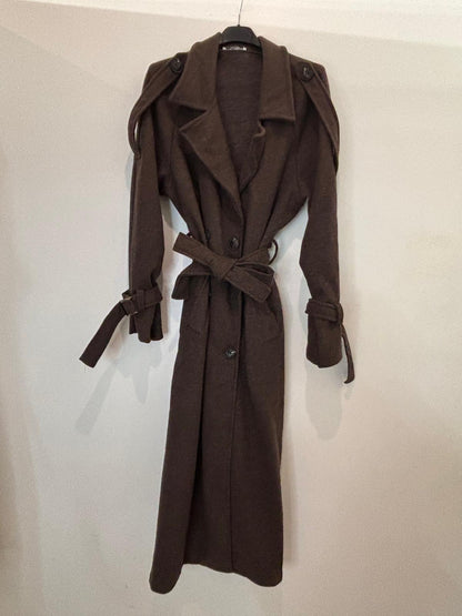 Trench long ceinturé