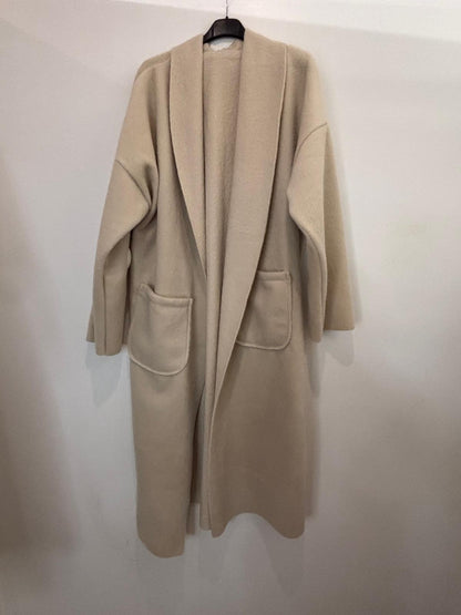 Manteau long avec poches plaquées