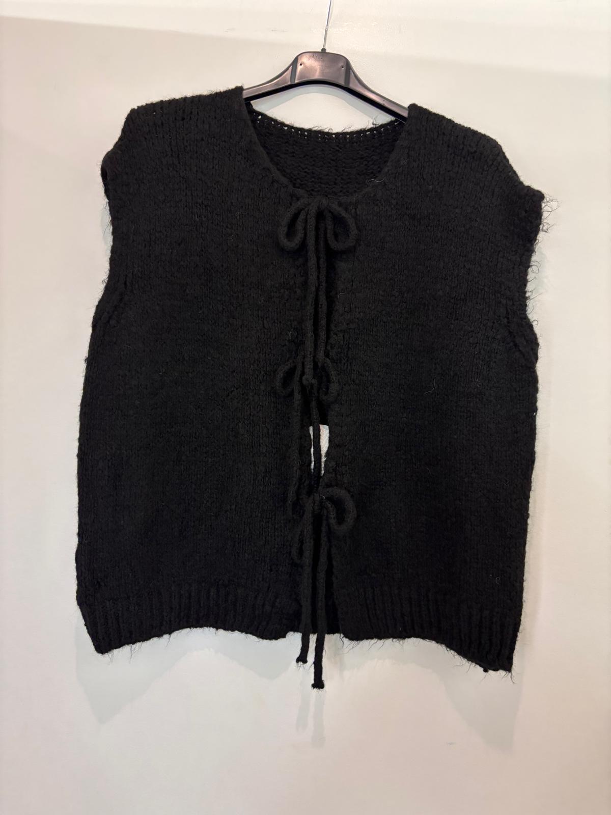 Gilet sans manches à liens noués