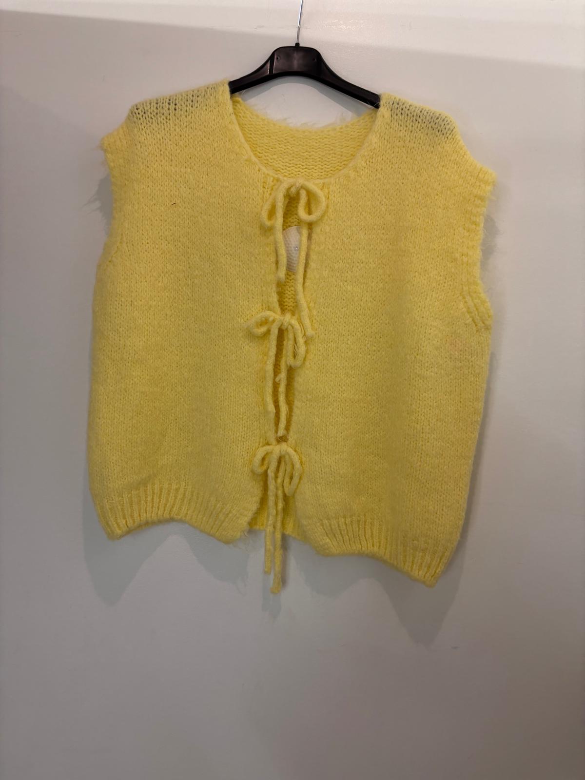 Gilet sans manches à liens noués