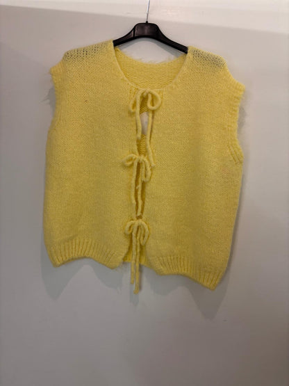 Gilet sans manches à liens noués