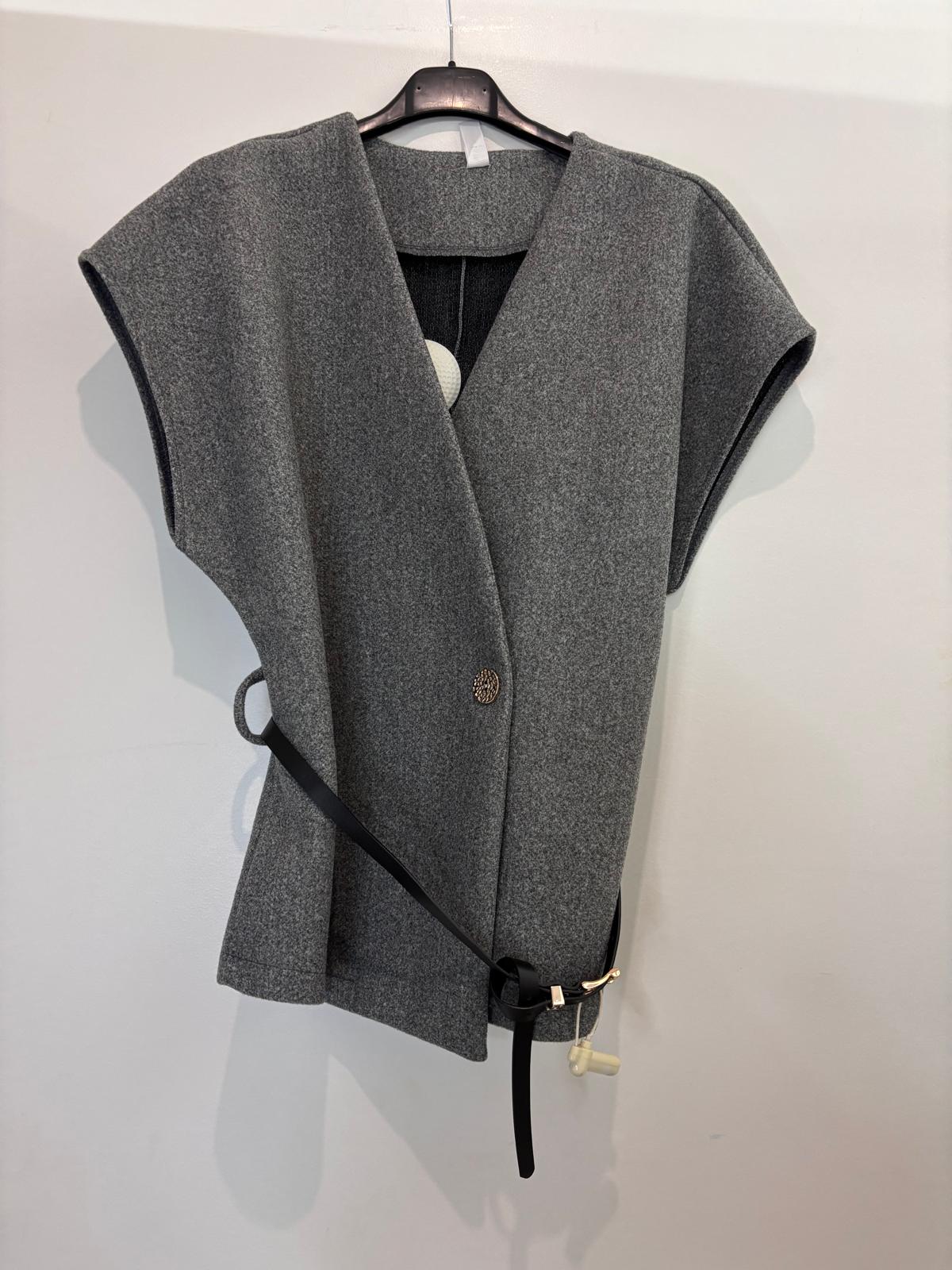 Top sans manches ceinturé